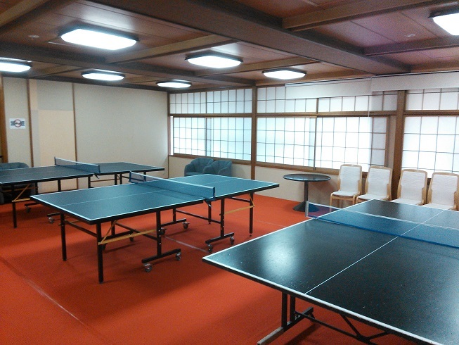 温泉といえば卓球!