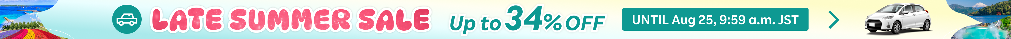 Late Summer SALE Car Rental | Find the best prices here