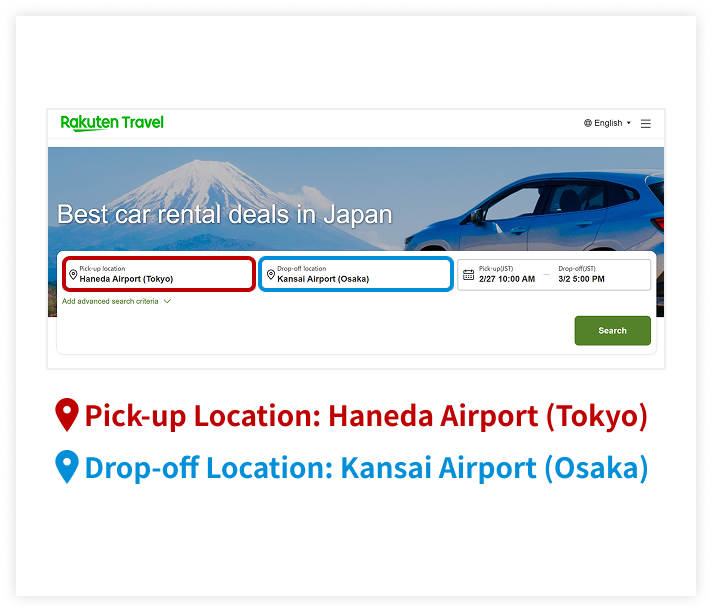 How to reserve a one-way rental