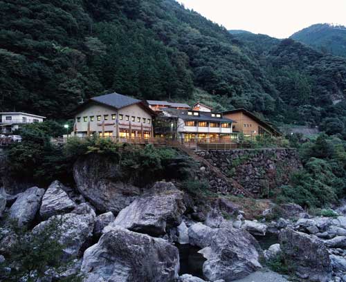 中津渓谷 ゆの森 施設全景