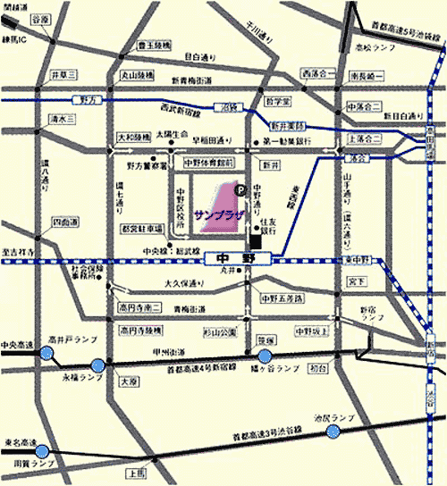 中野サンプラザ 地図 アクセス 楽天トラベル