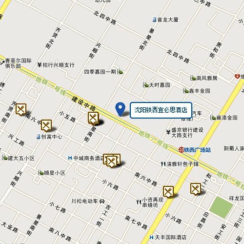 イビス ホテル シンヨウ ティエシイ(瀋陽鉄西宜必思酒店)(Ibis Hotel Shenyang Tiexi) 地図・アクセス【楽天トラベル】