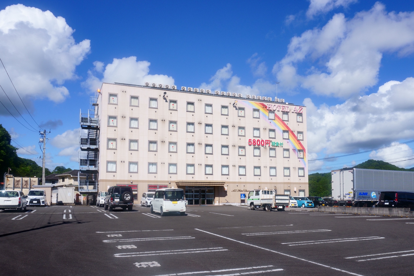 HOTEL AZ 宮崎北日向店 施設全景