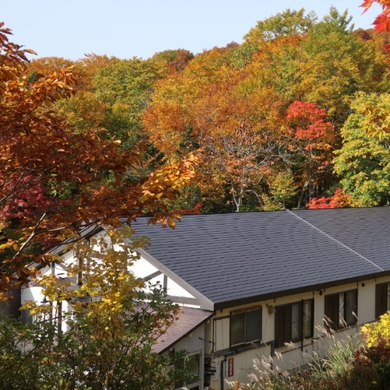日本三秘湯 谷地温泉 施設全景