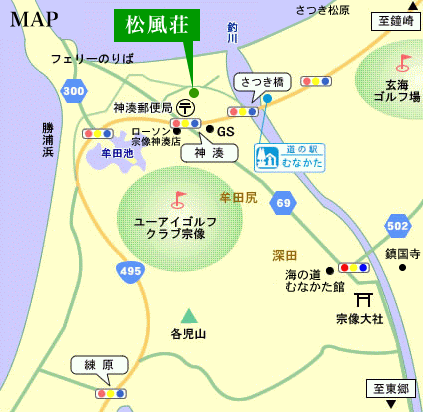 割烹旅館松風荘 地図・アクセス【楽天トラベル】