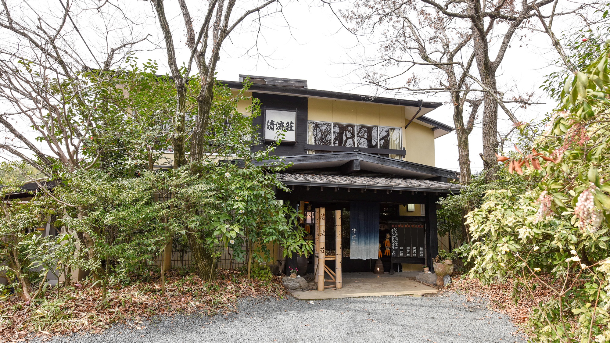 菊池温泉 木立ちの中の宿 清流荘 施設全景