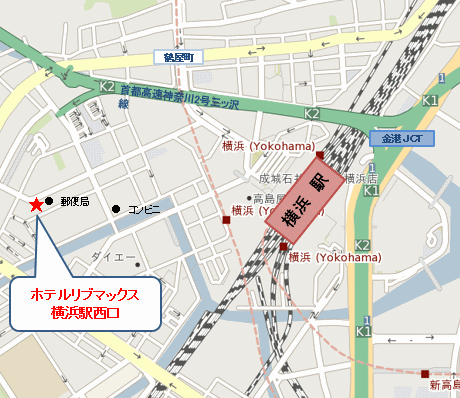 ホテルリブマックス横浜駅西口 地図 アクセス 楽天トラベル