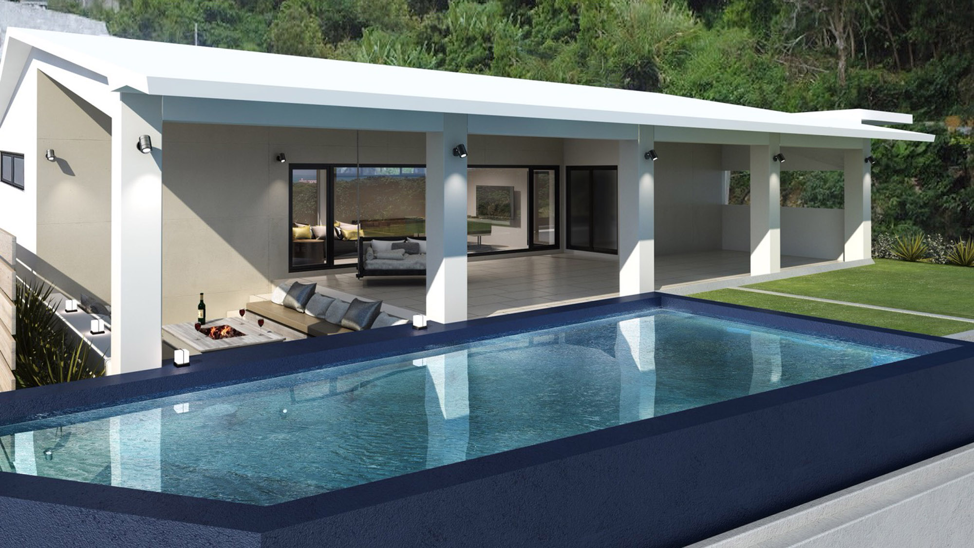 MARINX POOLVILLA NAKANDAKARI 施設全景