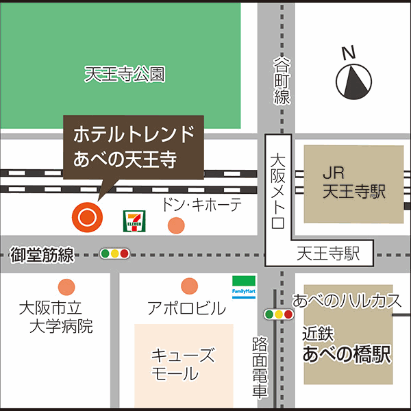 ホテルトレンドあべの天王寺 地図 アクセス 楽天トラベル