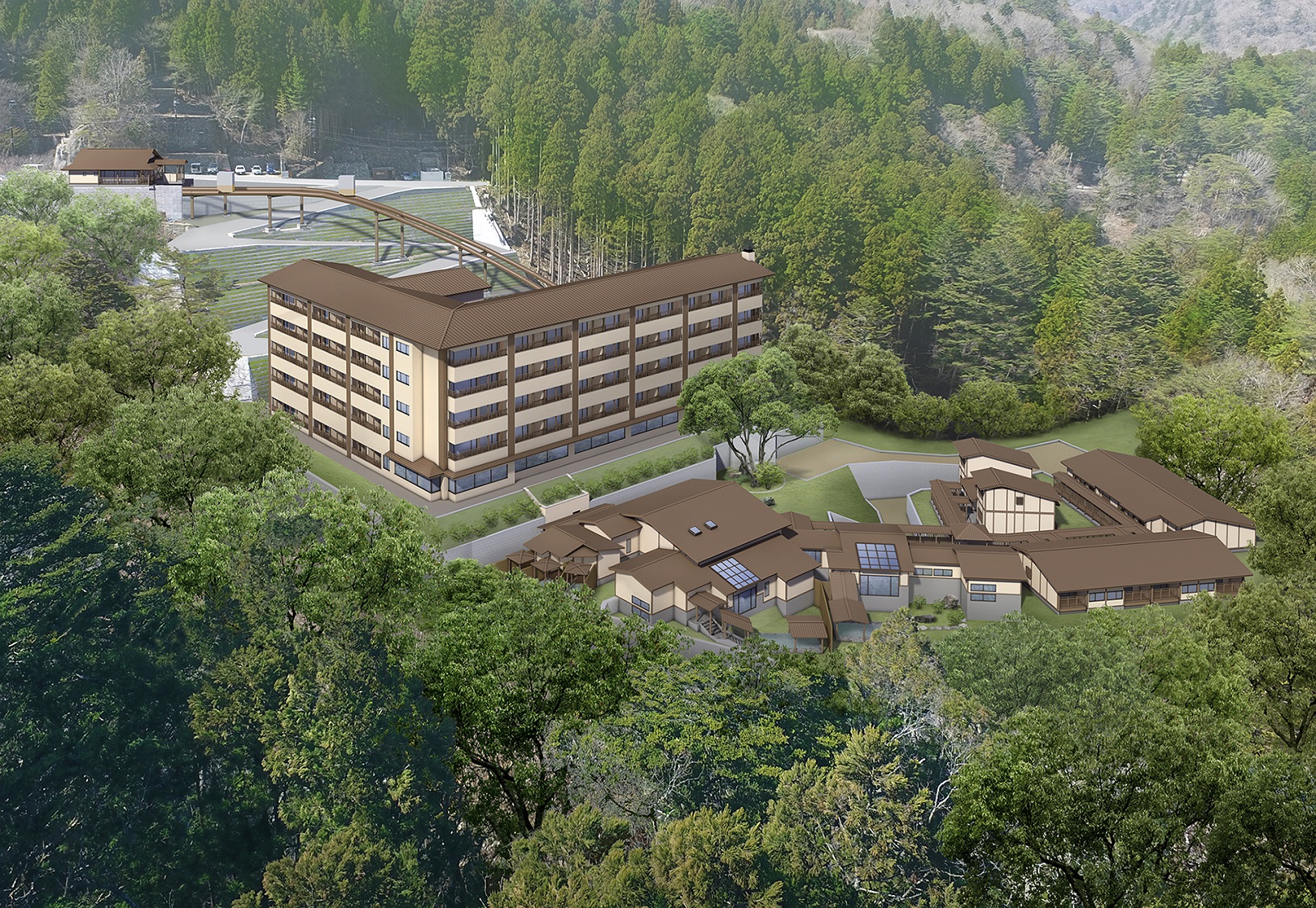 塩の湯温泉 蓮月(共立リゾート) 施設全景