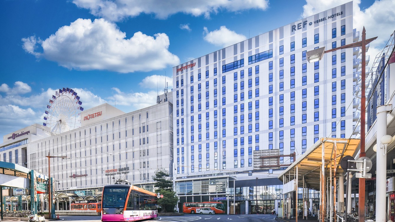 レフ松山市駅 by ベッセルホテルズ|REF松山市駅|サウナ付大浴場(松山市駅隣接) 施設全景
