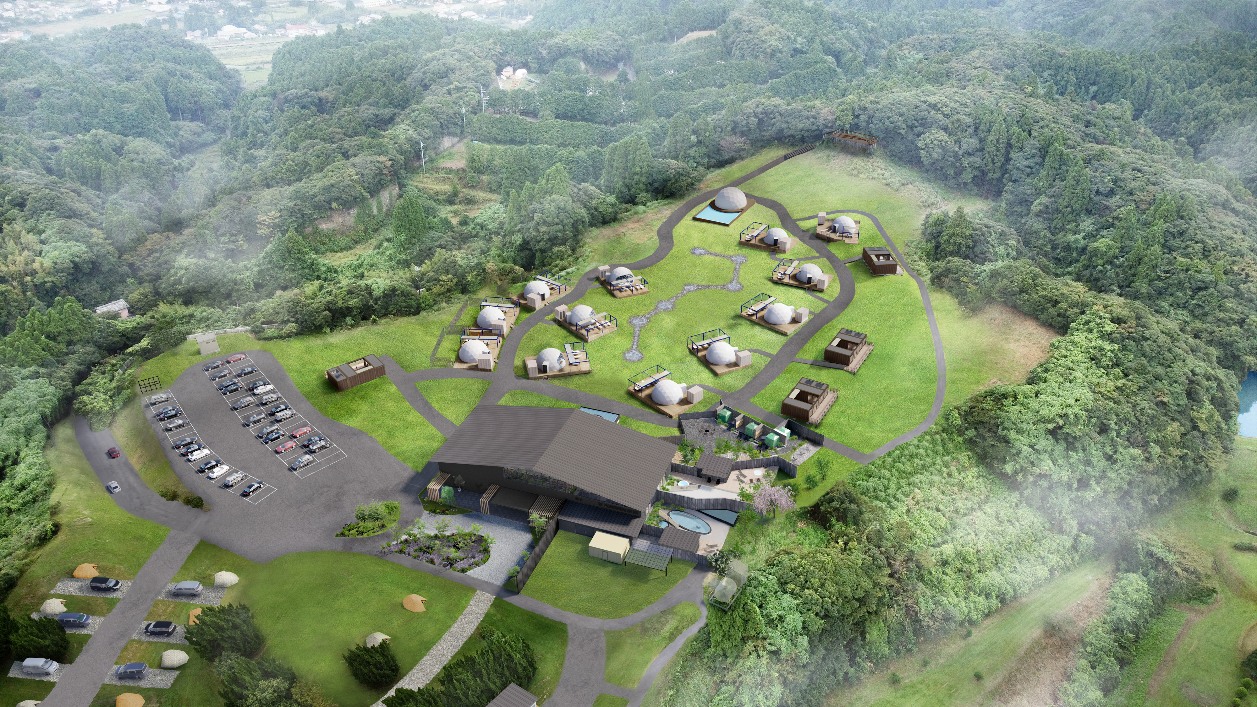 ISUMI Glamping Resort & Spa SOLAS 施設全景