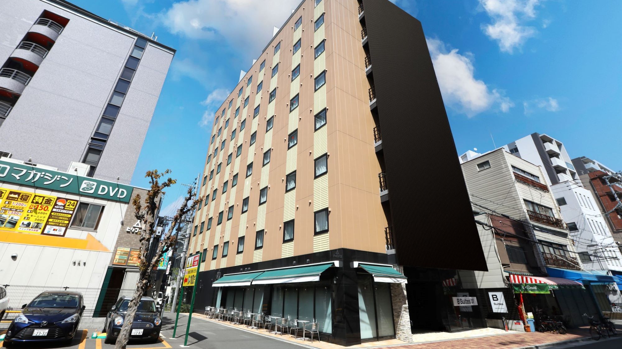 ホテル B Suites なんば黒門 施設全景