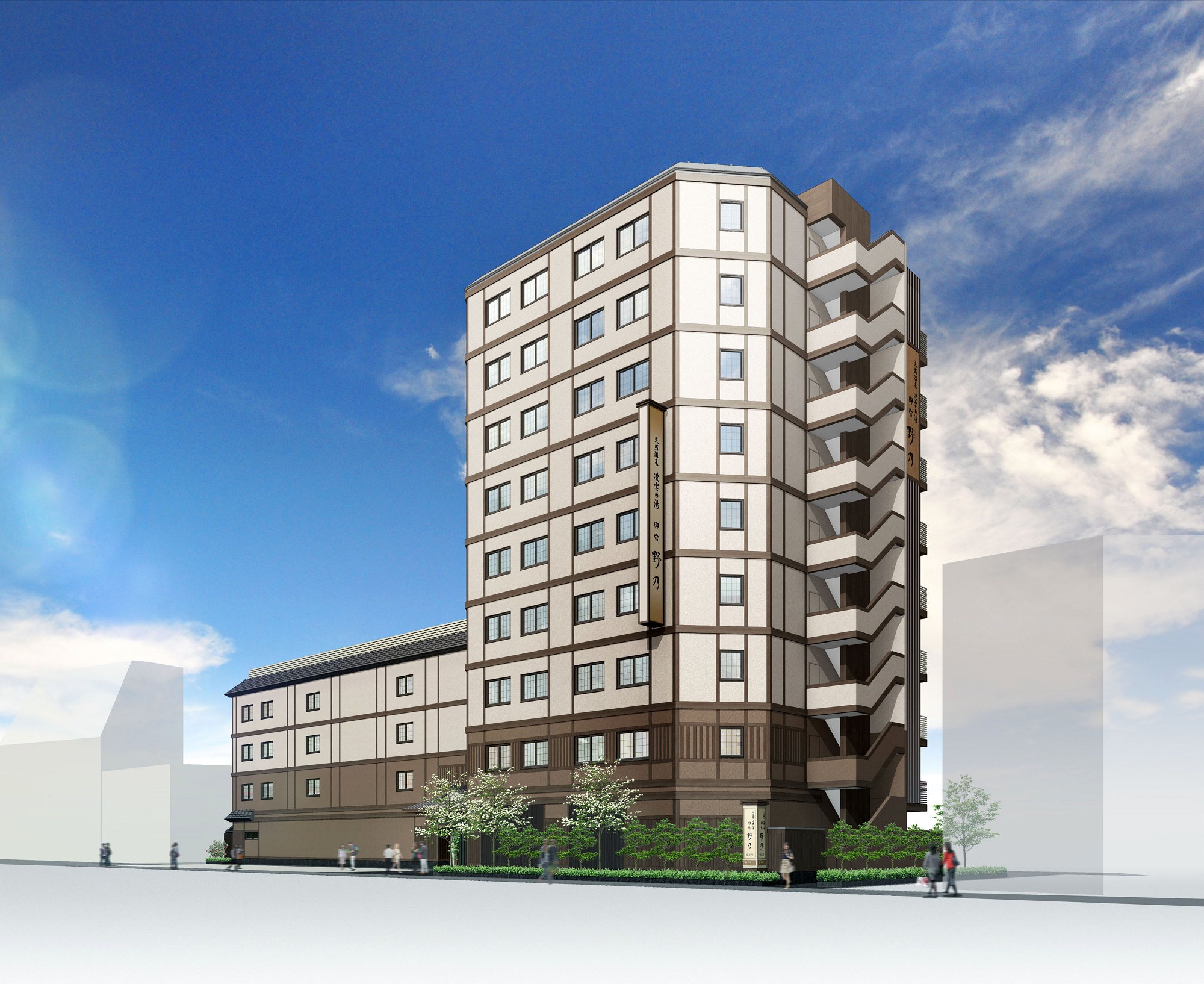 天然温泉　凌天の湯　御宿　野乃浅草別邸&nbsp;施設全景