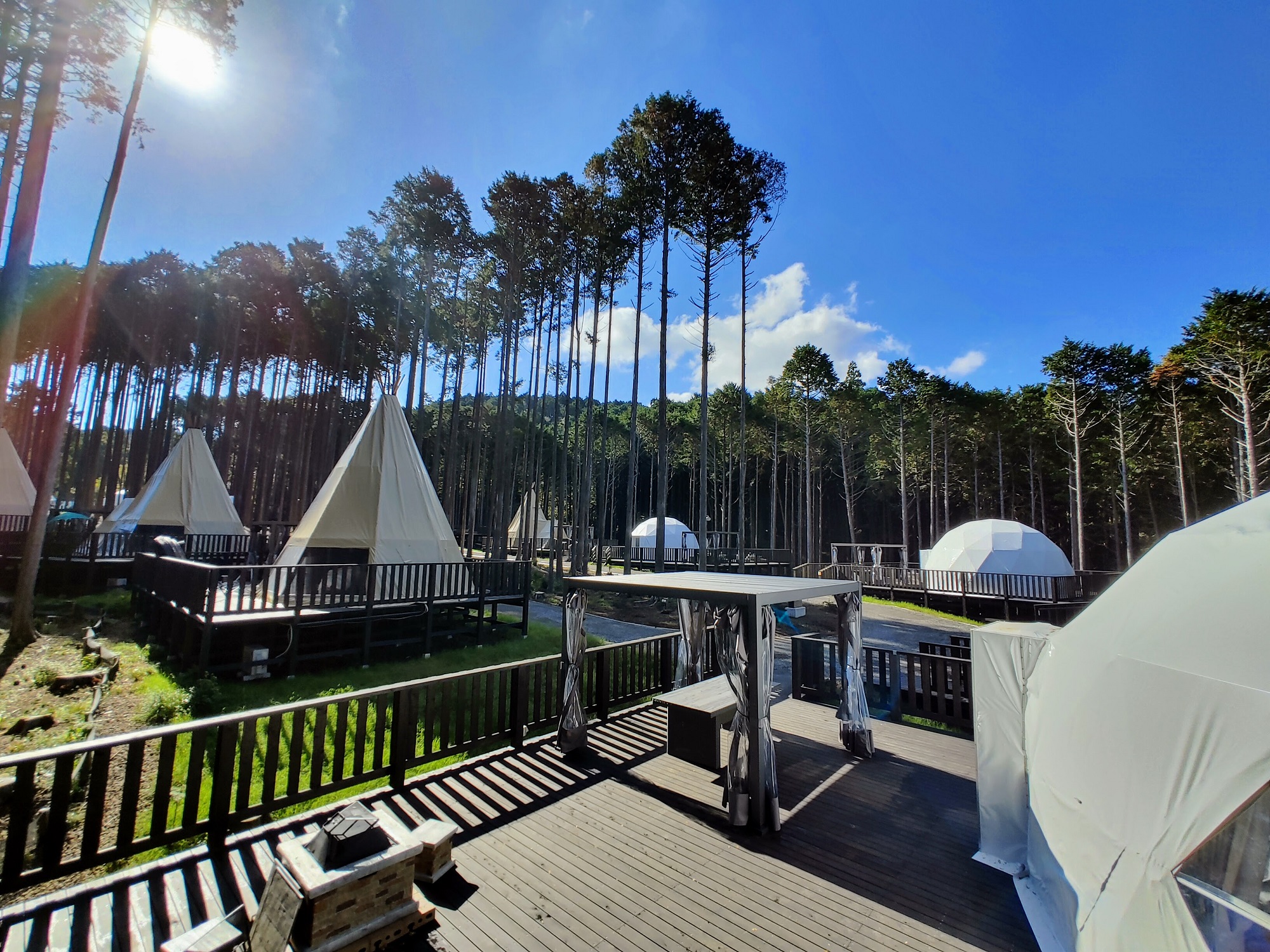 奏の森リゾート フォレストグランピング 施設全景