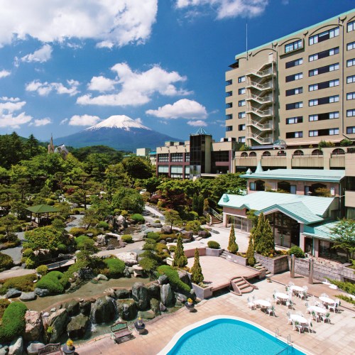 鐘 富士山 苑 ホテル 温泉 山