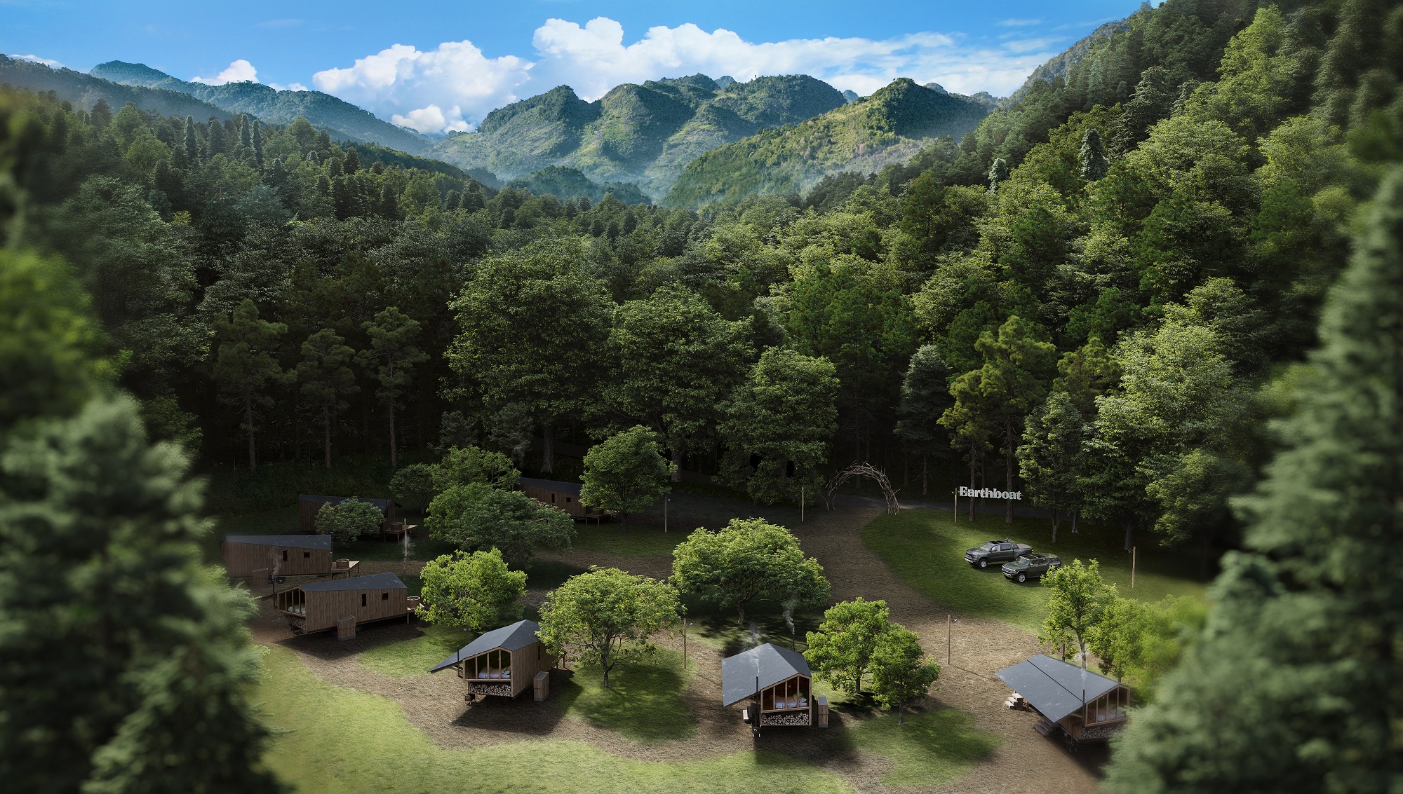 Earthboat Hakuba 施設全景