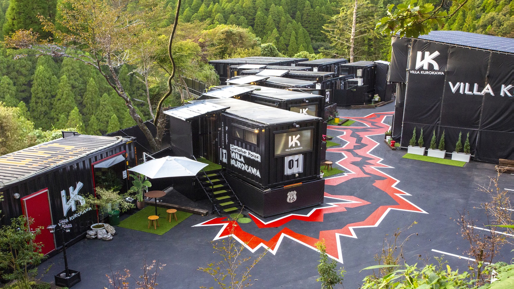 コンテナハウスヴィラくろかわ 施設全景