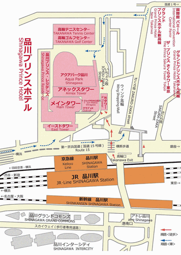 品川プリンスホテル 地図 アクセス 楽天トラベル