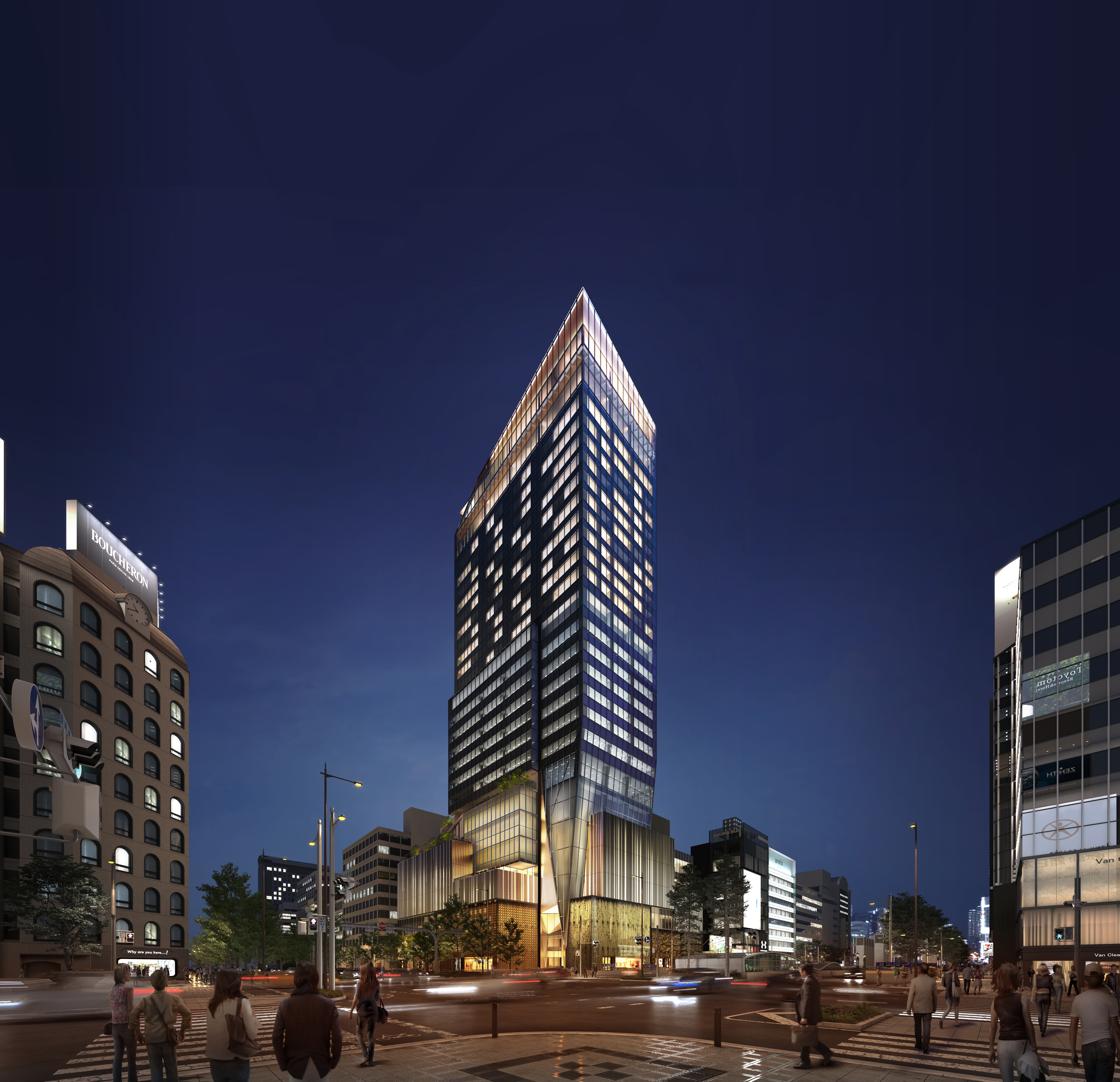 ザ・ゲートホテル大阪　ｂｙ　ＨＵＬＩＣ　（２０２６年６月１５日開業）&nbsp;施設全景