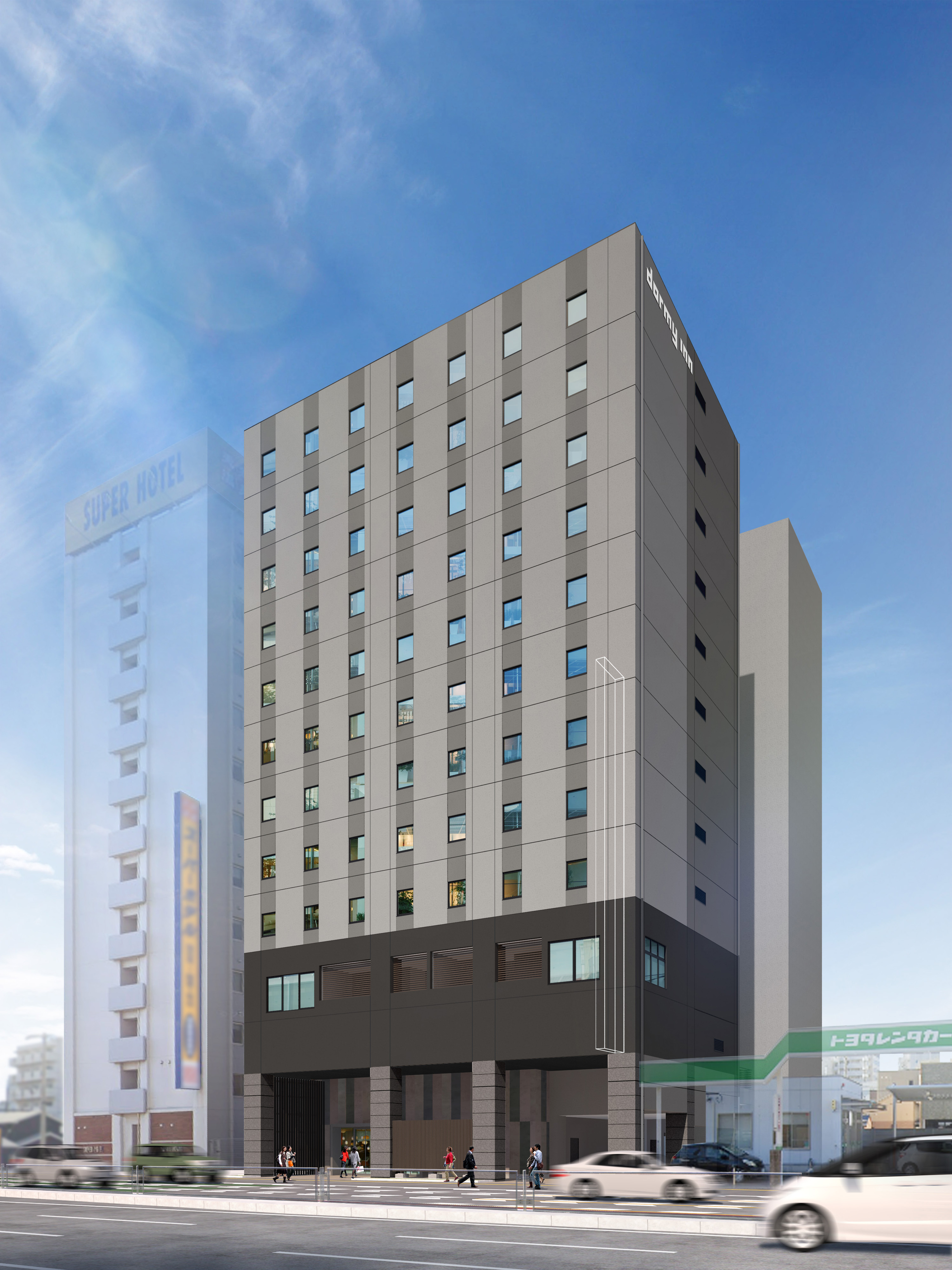 天然温泉緋衣の湯　ドーミーイン四日市（２０２６年３月１７日オープン）&nbsp;施設全景