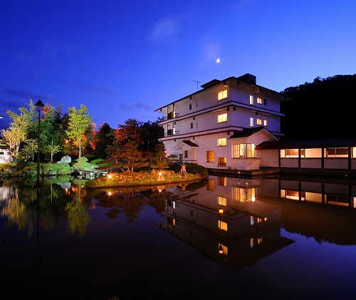 美湯美食の離れ宿 小野川温泉 河鹿荘 施設全景