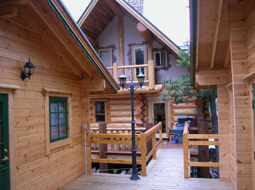 ログの宿 風地原小屋 施設全景