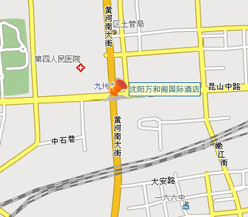 瀋陽萬和閣国際酒店(WONHURG INTERNATIONAL HOTEL) 地図・アクセス【楽天トラベル】