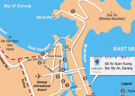 フラマ リゾート ダナン Furama Resort Danang 地図 アクセス 楽天トラベル
