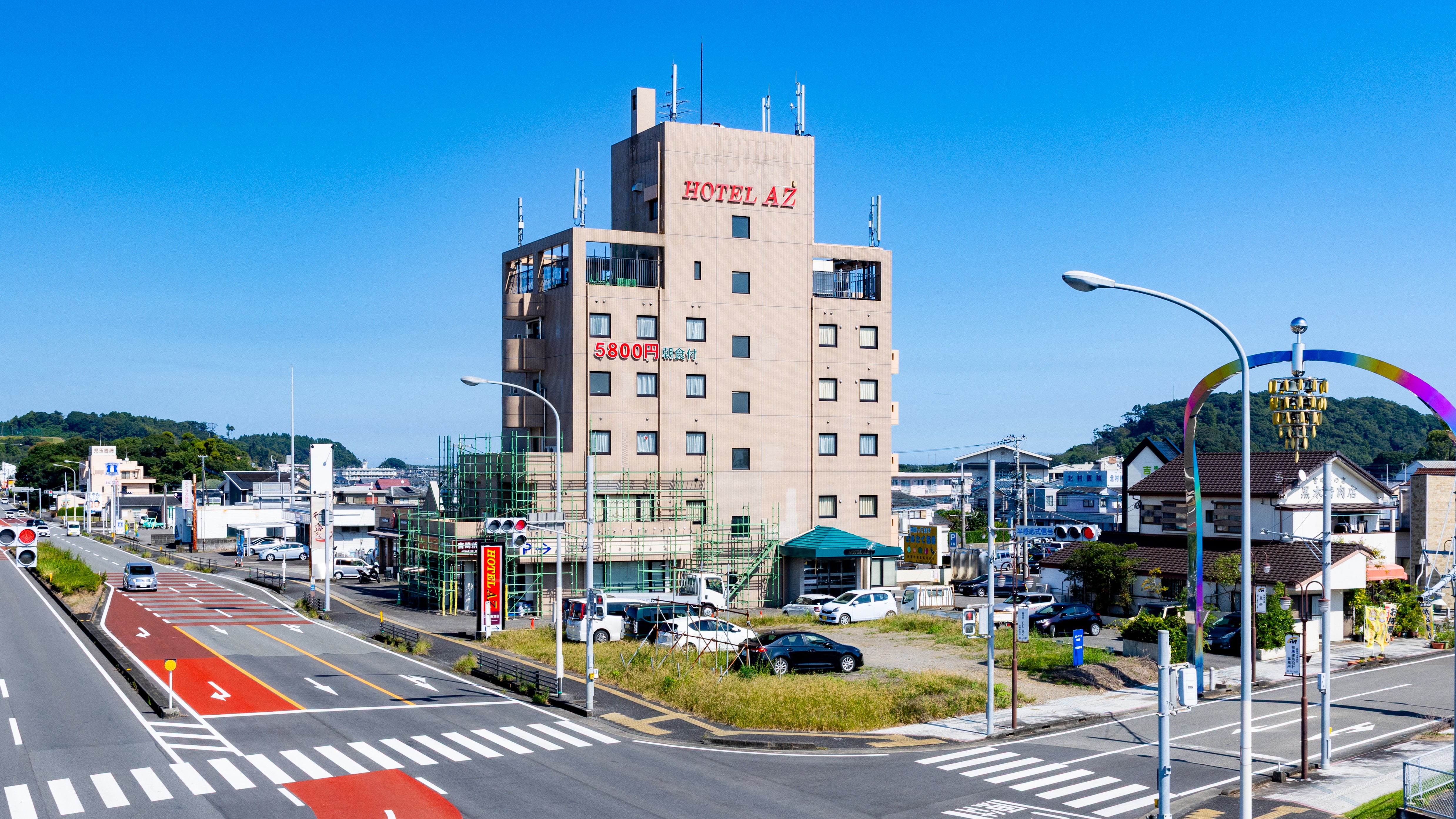 HOTEL AZ 宮崎新富店 施設全景