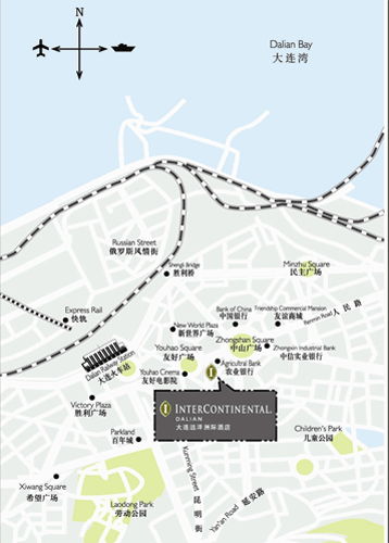 インターコンチネンタル大連(大連中遠海運洲際酒店 元大連遠洋洲際酒店)(Intercontinental Dalian) 地図・アクセス【楽天 ...