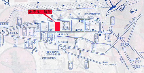 湯野浜温泉 海辺の宿 ホテル福住 地図 アクセス 楽天トラベル