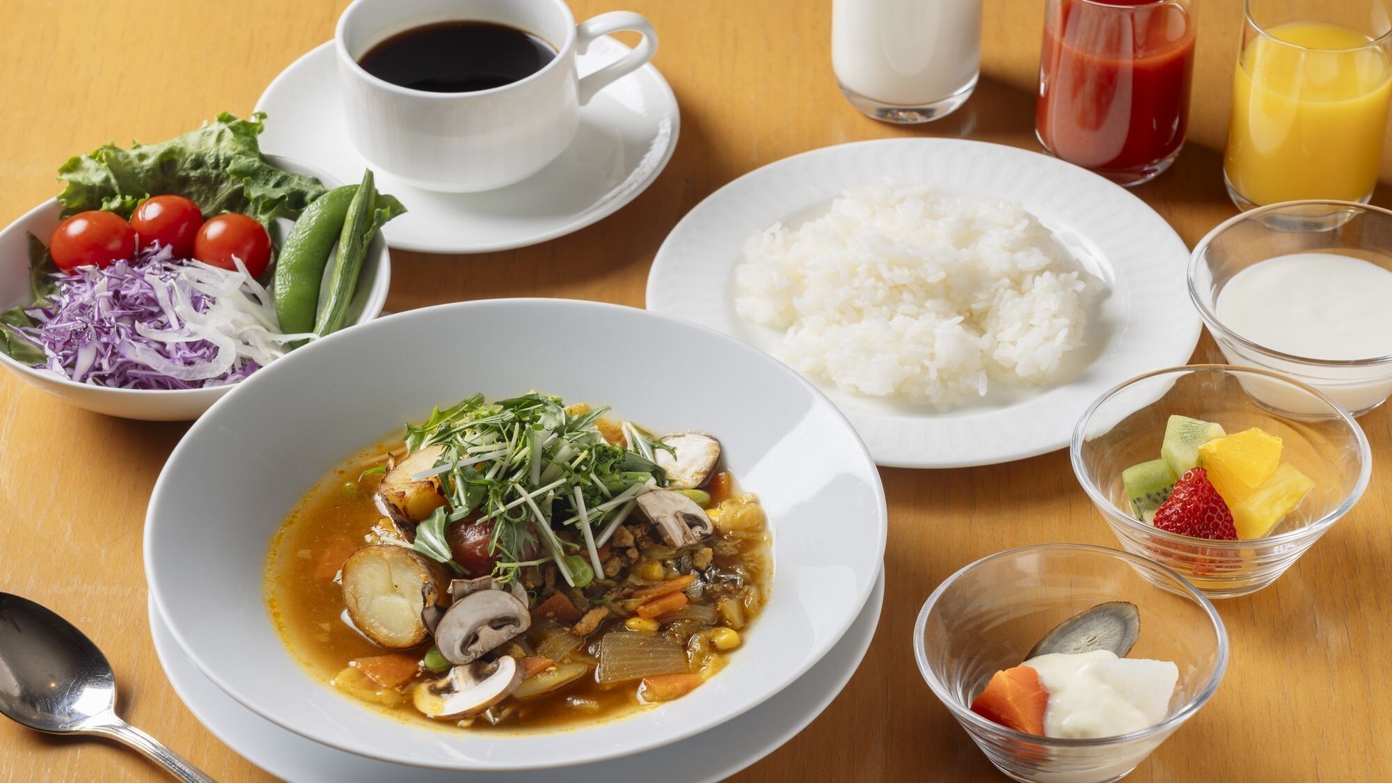 【朝食】ホテル特製スープカレー風セット