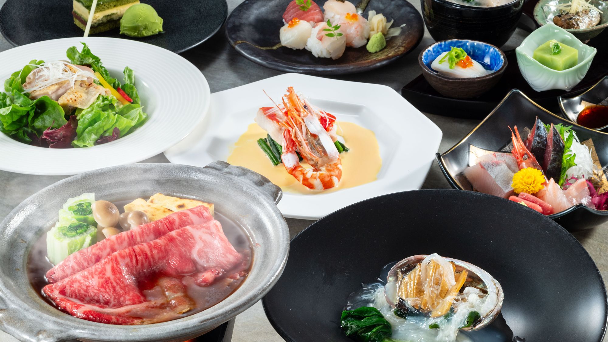 【旬越料理　妙高】季節の会席「山吹」（メニュー例）