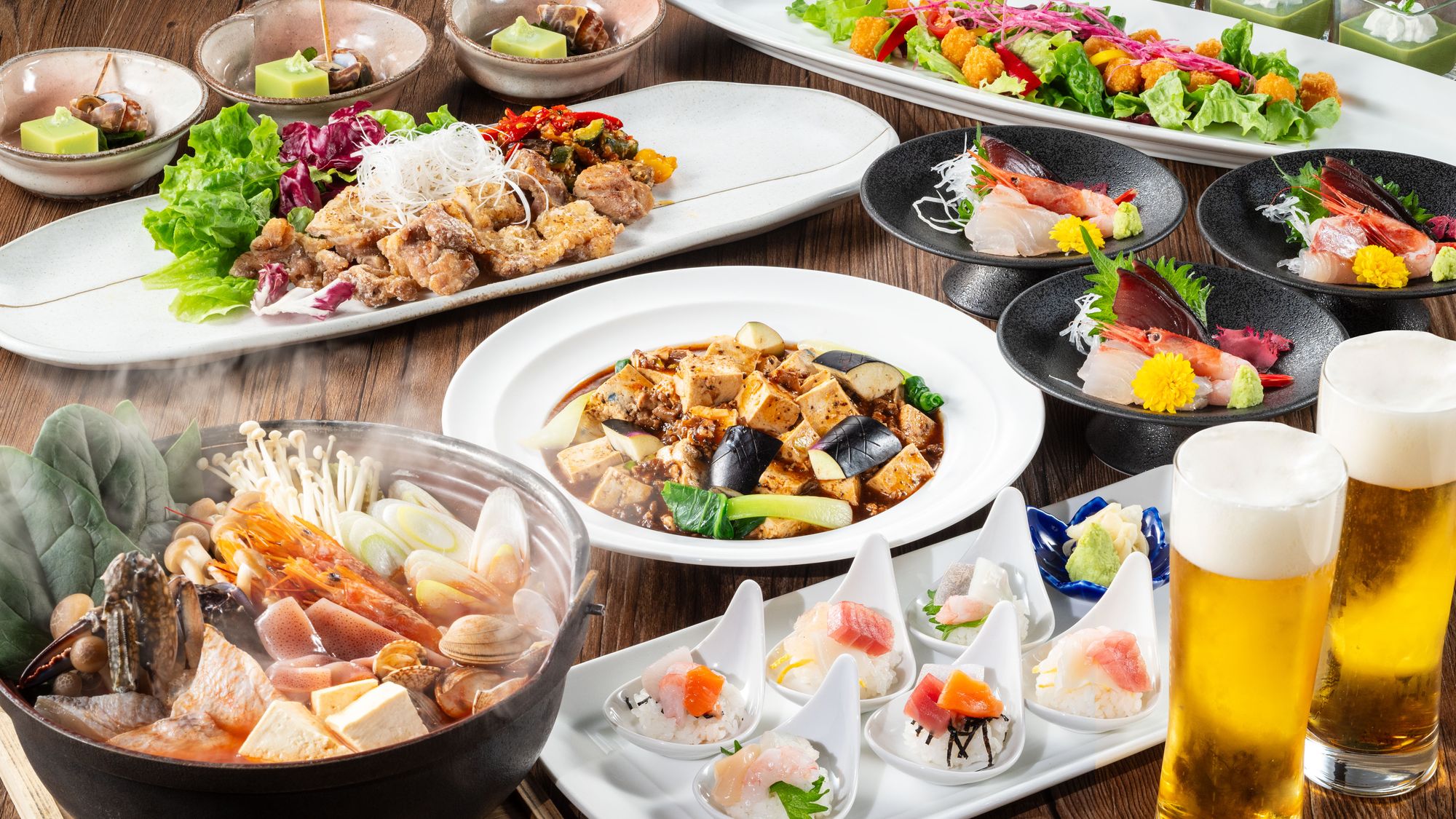 【旬越料理　妙高】2時間飲み放題付きプラン「風月」（メニュー例）