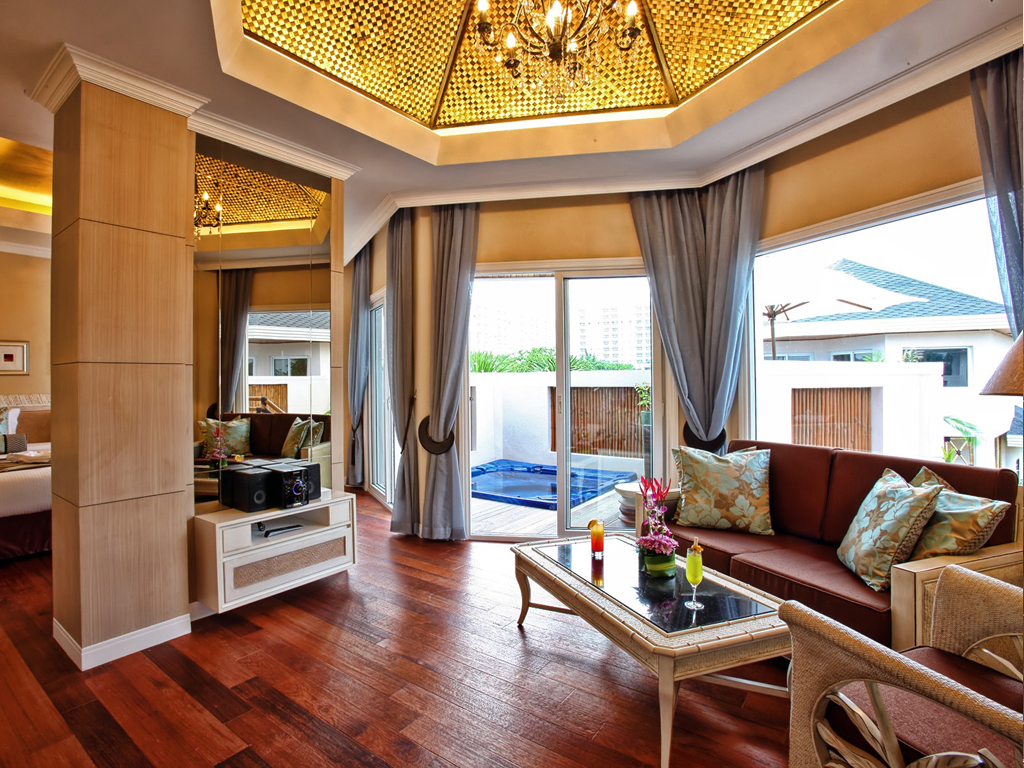 ジャグジー　ヴィラ　80㎡　バスタブ付