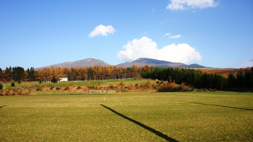 黄金色に姿を変える、秋の菅平高原