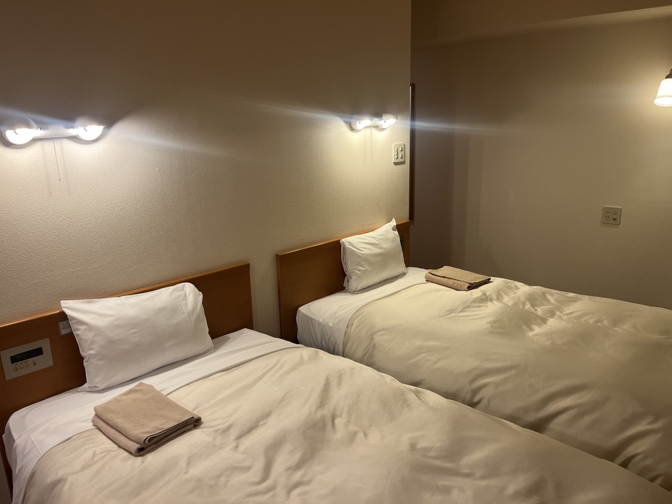 【喫煙】カジュアルツイン　天然温泉大浴用とサウナで湯っくり