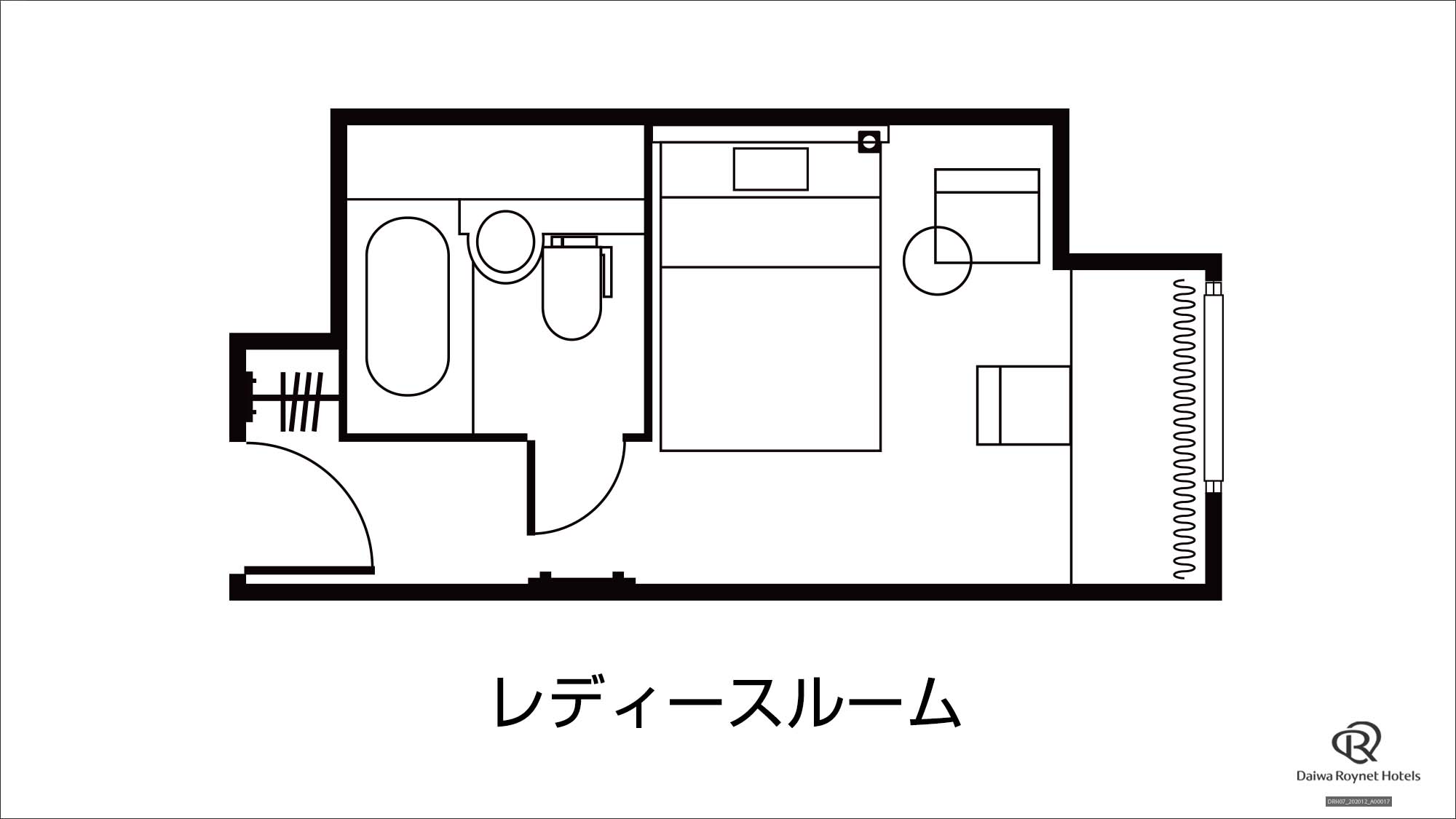 【本館】レディースルーム間取り