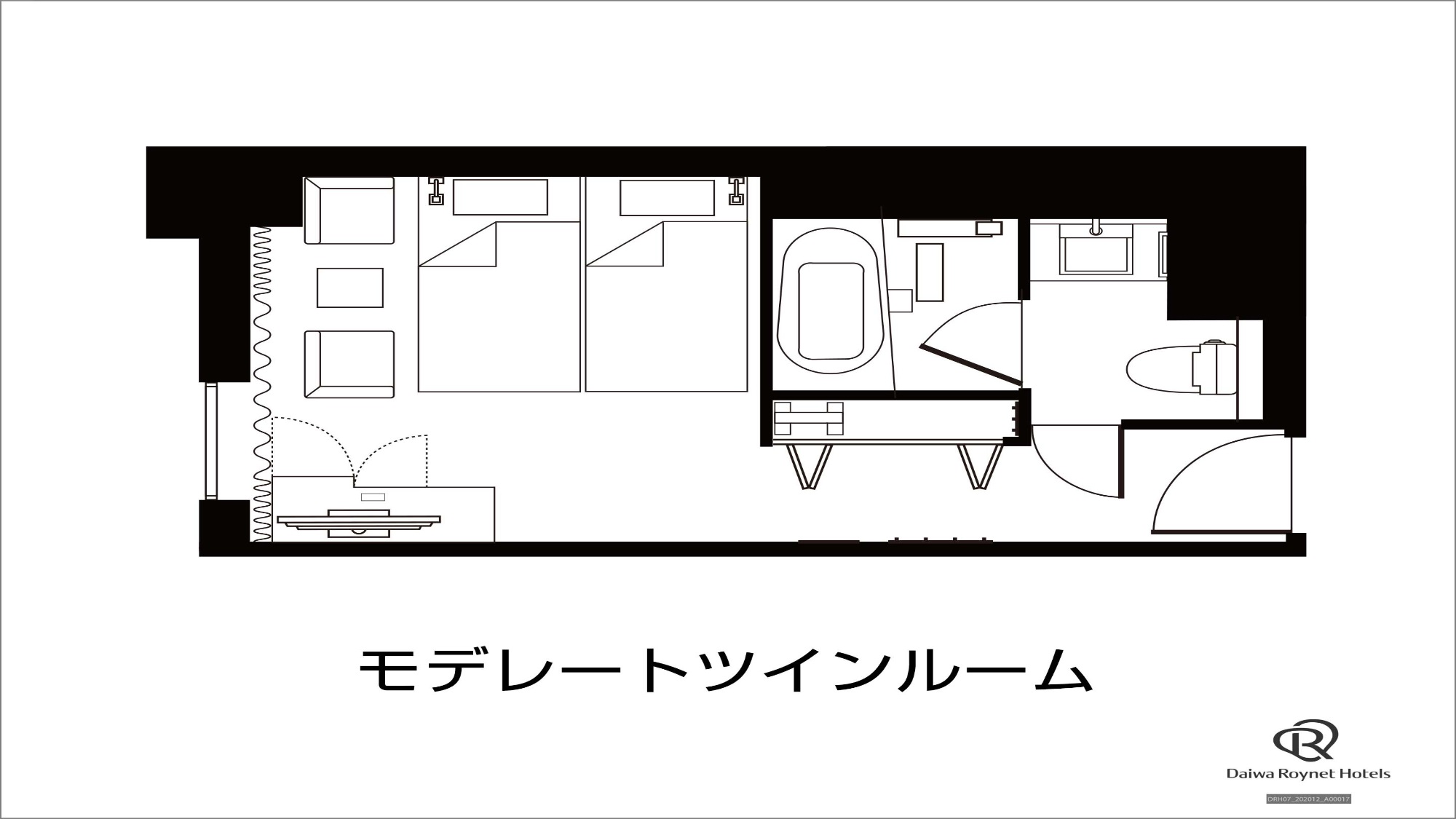 【アネックス棟】モデレートツイン　間取り　