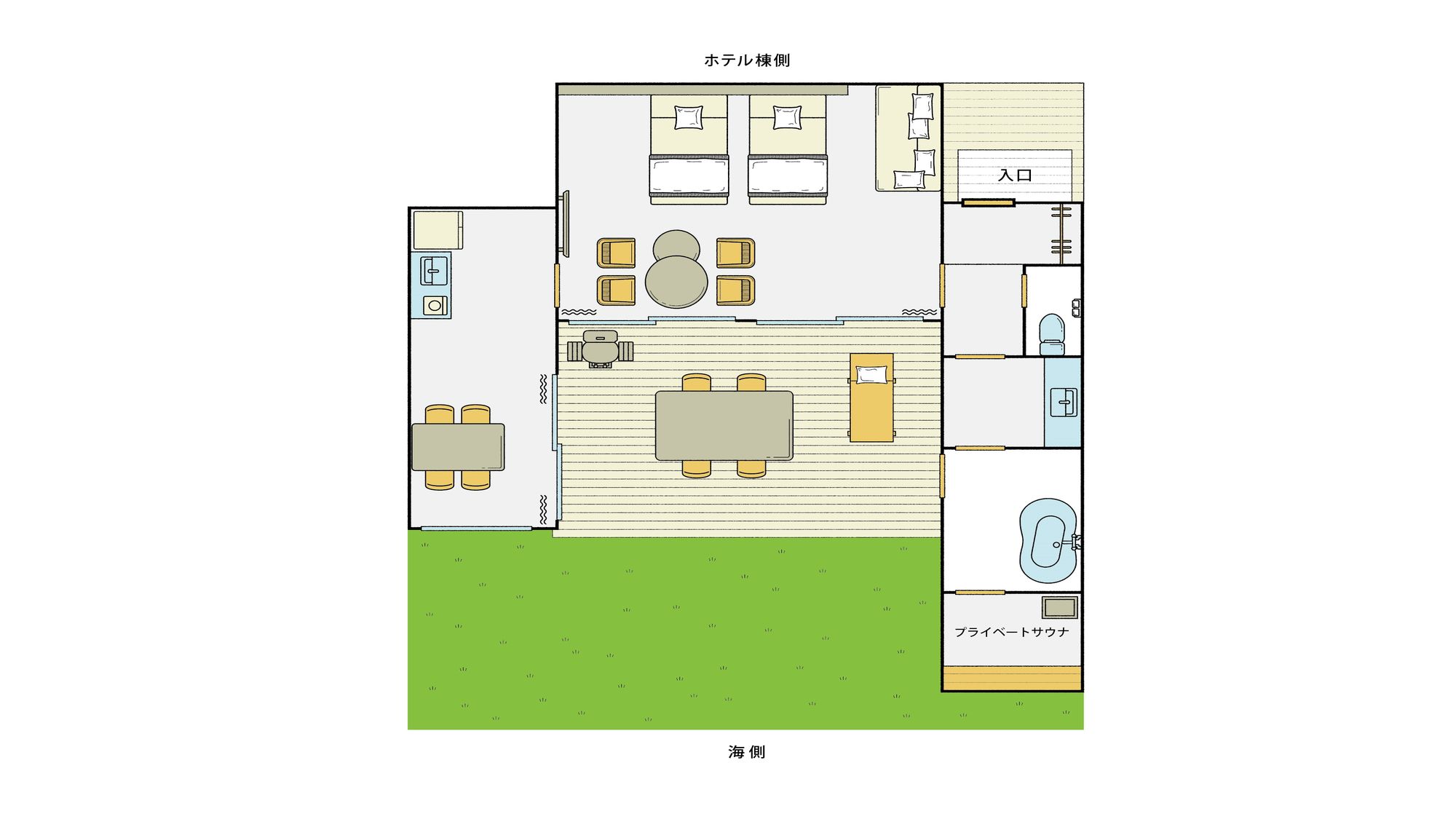 ガーデンヴィラ（バス付）