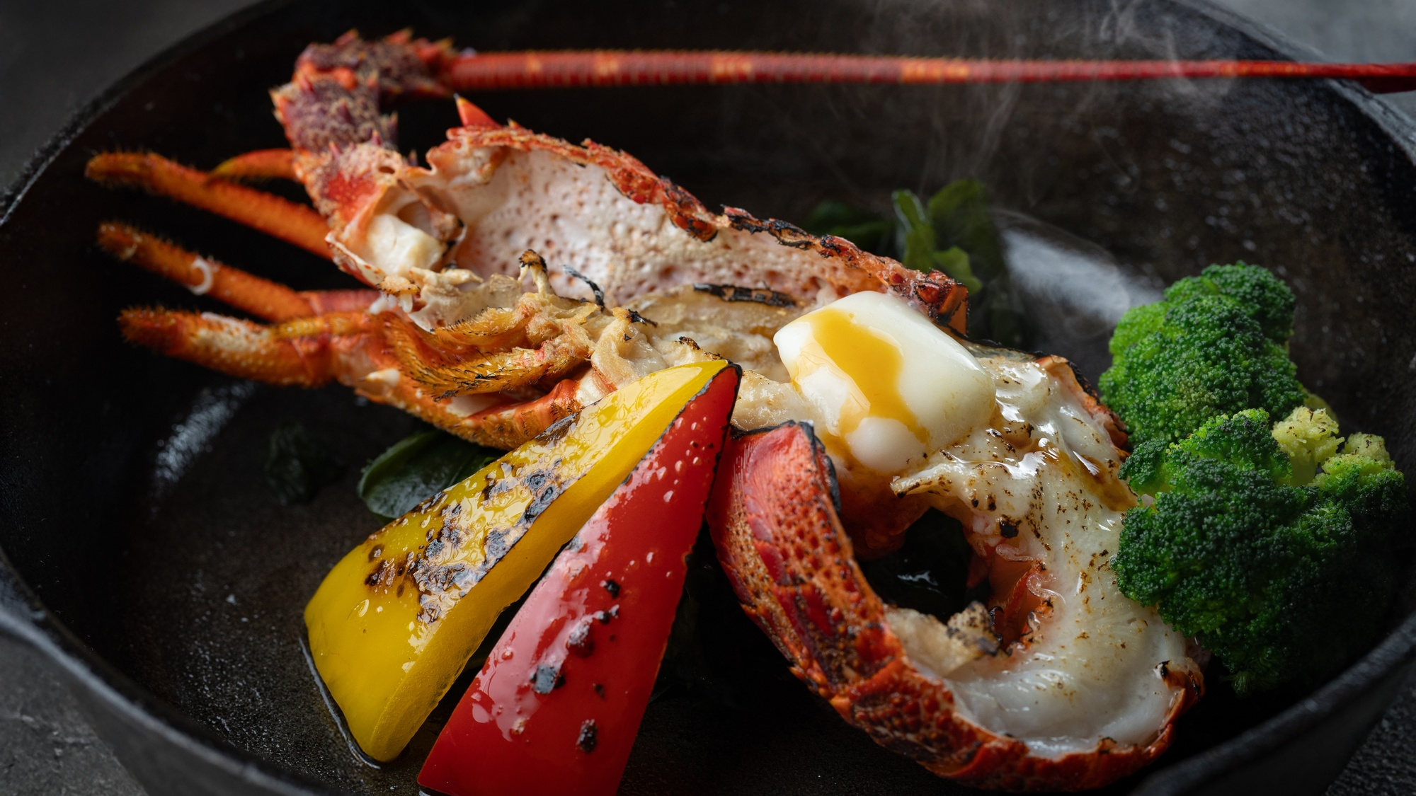 イセエビの鉄板焼き