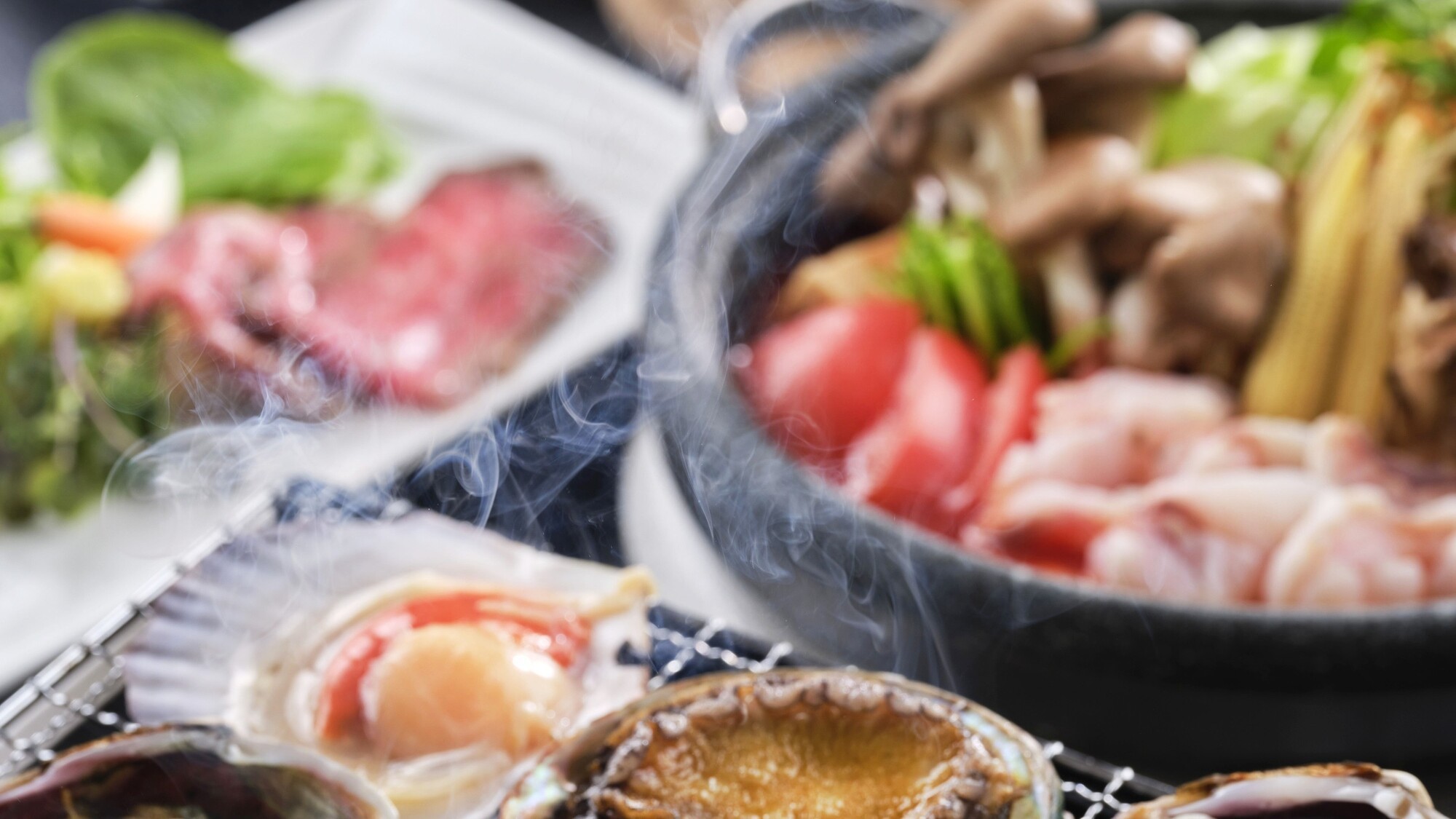 【特別会席】〜大洗名物「海鮮浜焼き」をメインとして、料理長厳選の旬の味覚を贅沢に味わう〜