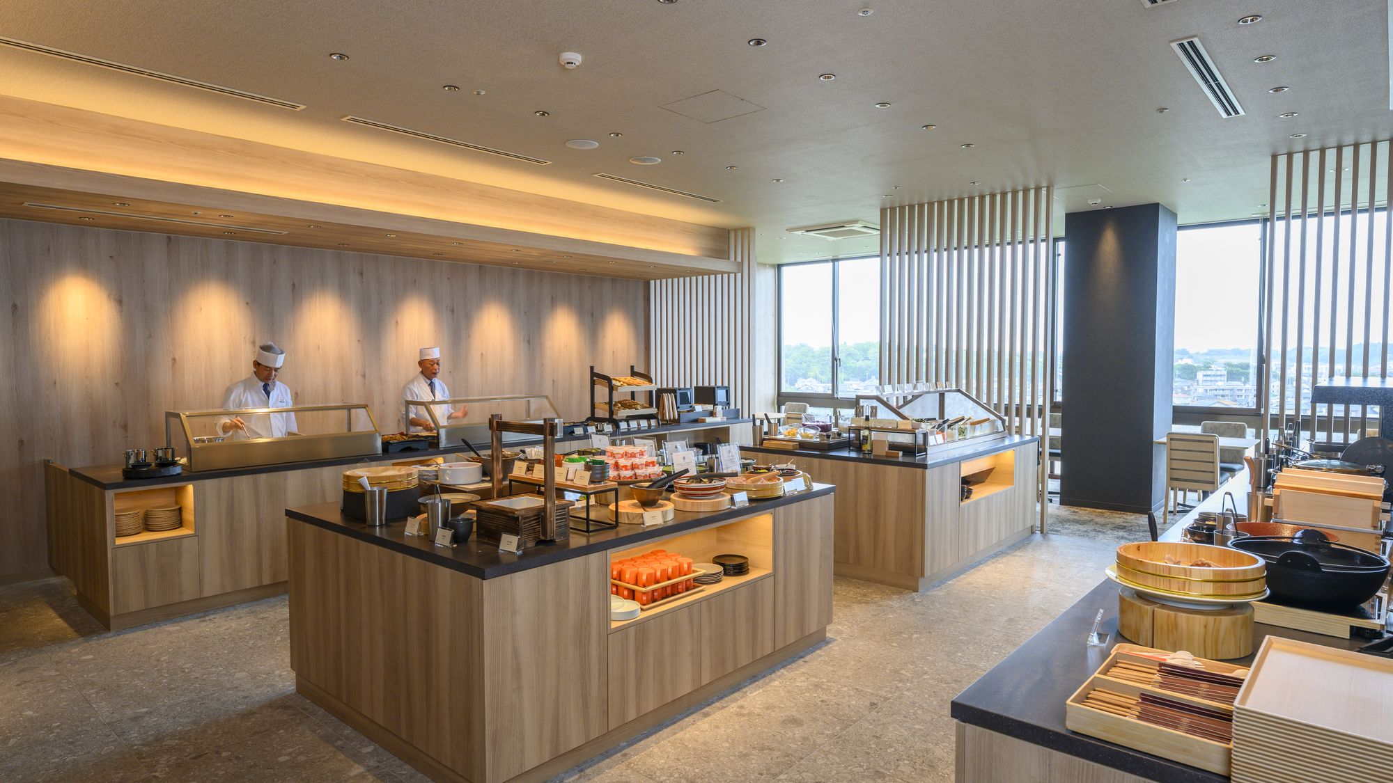 朝食ビュッフェ