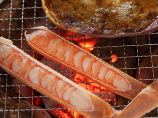 炭火焼きガニ