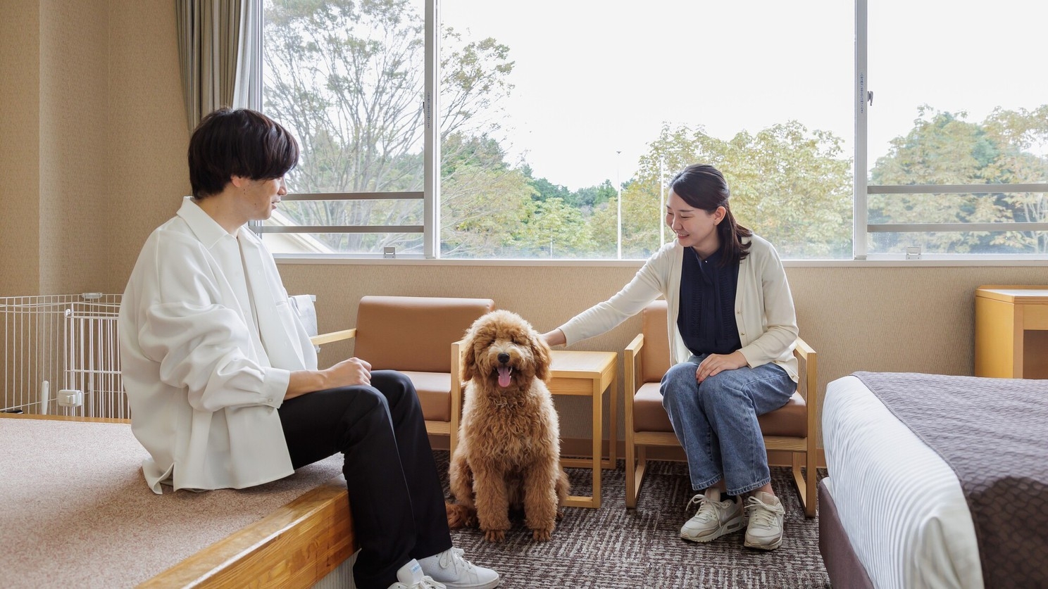 【愛犬と一緒にご宿泊】A5ランクとちぎ和牛など旬の食材を彩り豊かに仕上げた『土地の恵み会席』