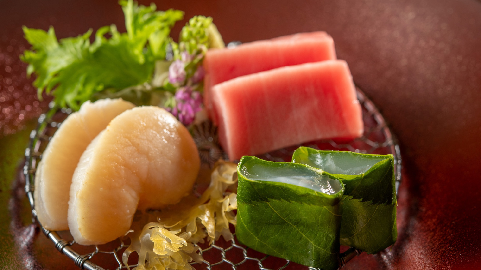 【特別会席】春(2026年3月～5月)お造り ・本マグロ・白身・平貝焼霜・他