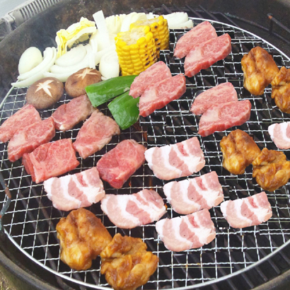 【BBQ】特選！国産牛肉バーベキューセットプラン★ログハウス1棟貸切【大人数OK！お子様、ペット歓迎