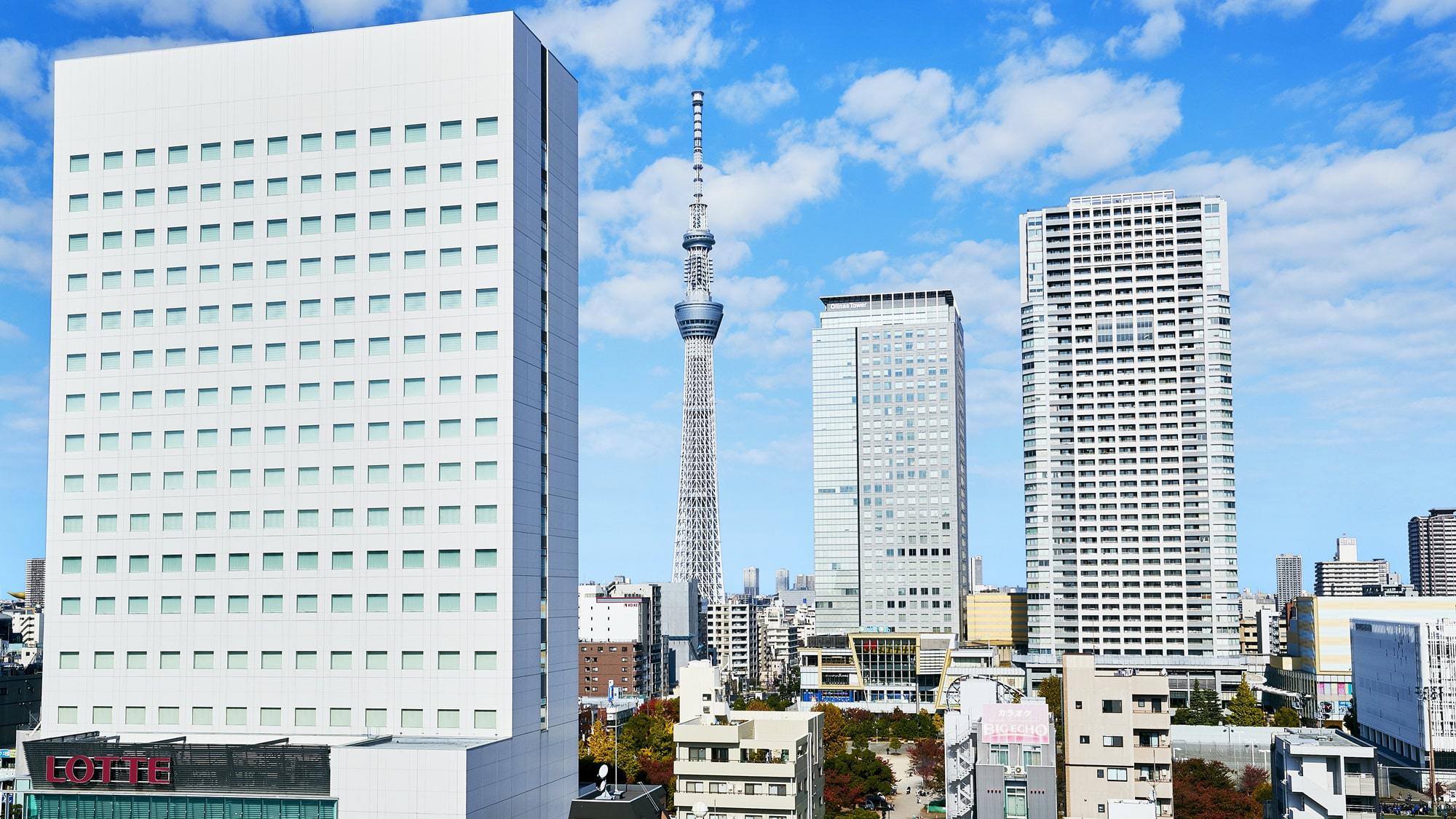 【楽天月末セール】エレベーターホールから望む東京スカイツリー(R)／プレミアムフロア・食事なし