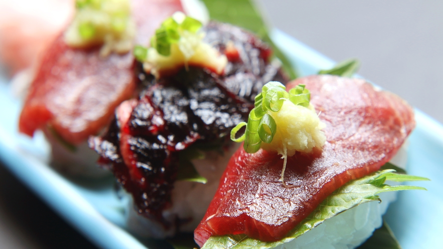 鯨フルコース　鯨の握りすし